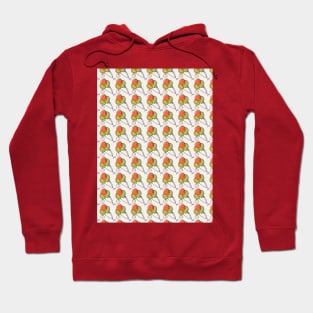 Pattern with an Ice cream in waffle cone Hoodie